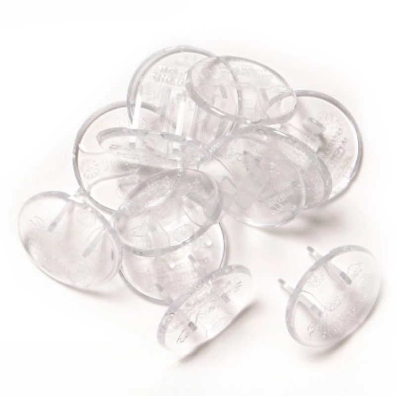 Crystal Clear Outlet Caps – 12 Pack