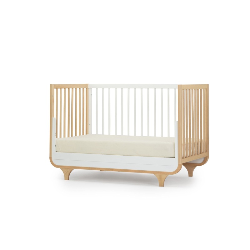 Dadada Jolly 3-in-1 Crib – White/Natural