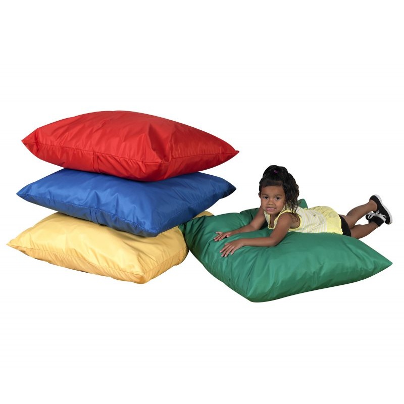 CUDDLE-UPS 27 Cozy Floor Pillows  Primary Set of 4