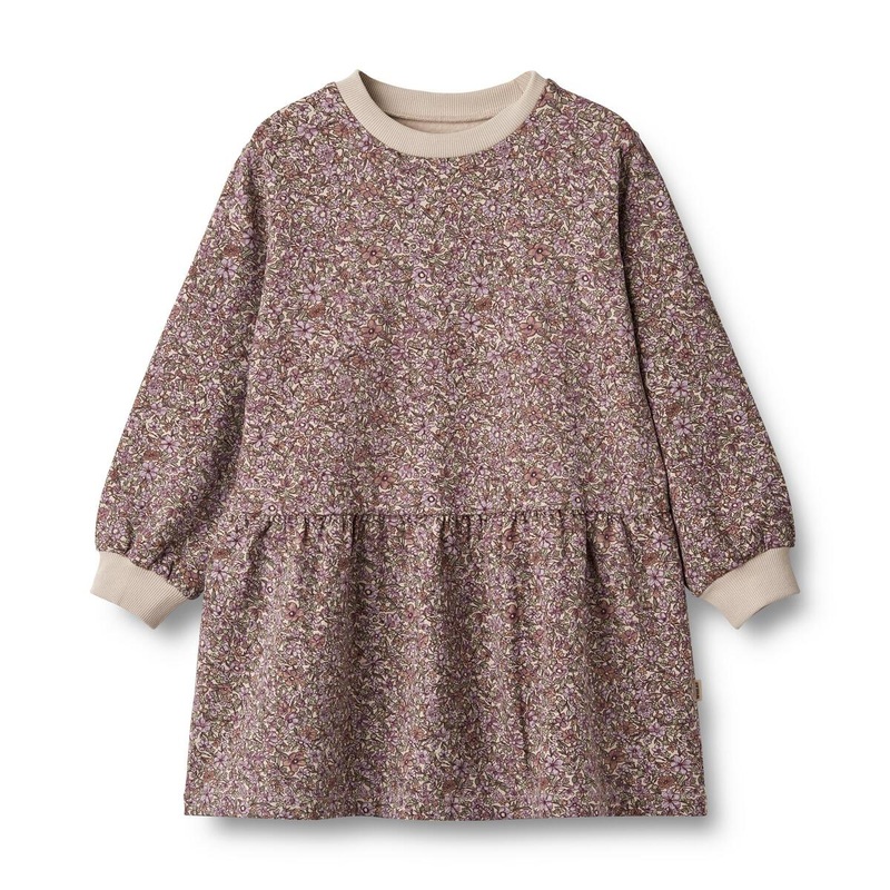 Wheat Orgnic Zenia Sweatshirt Dress – Lilac Flowers