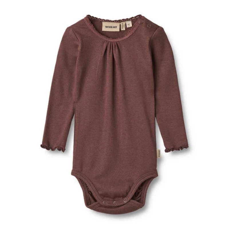 Wheat Rib Bodysuit Lotta – Eggplant
