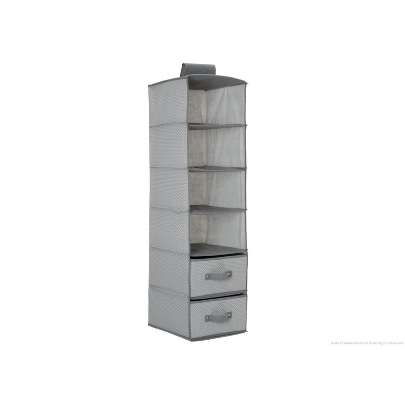 6 Shelf Storage with 2 Drawers