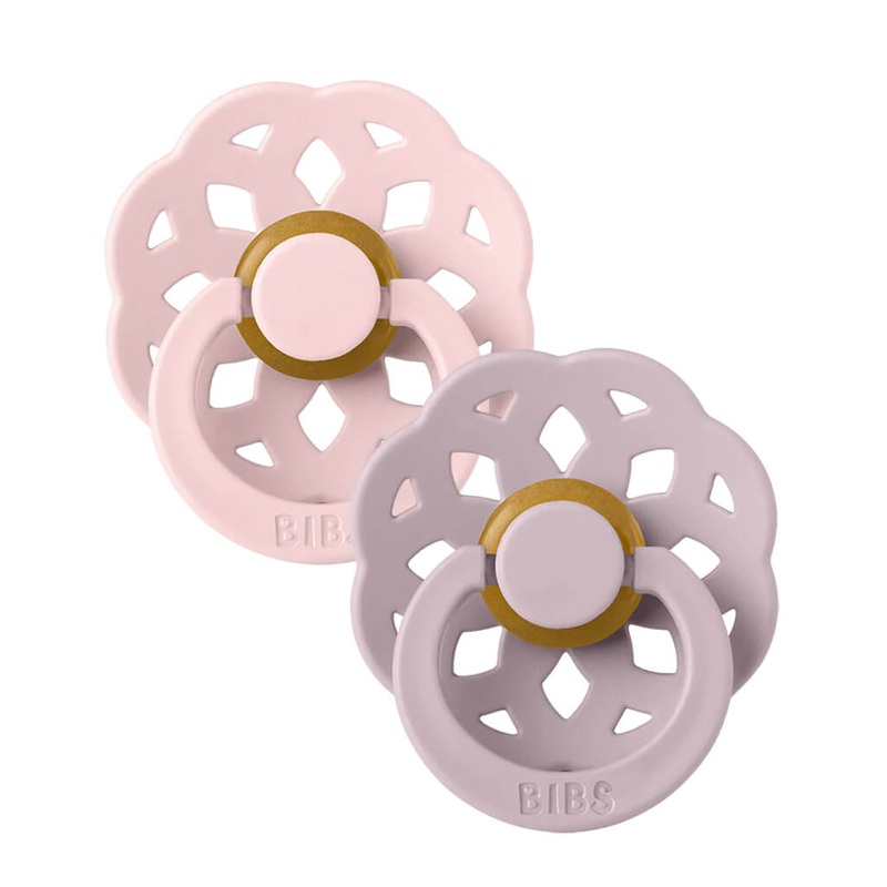 BBS Rubber Paci 2-Pack – Blossom/Dusky Lilac