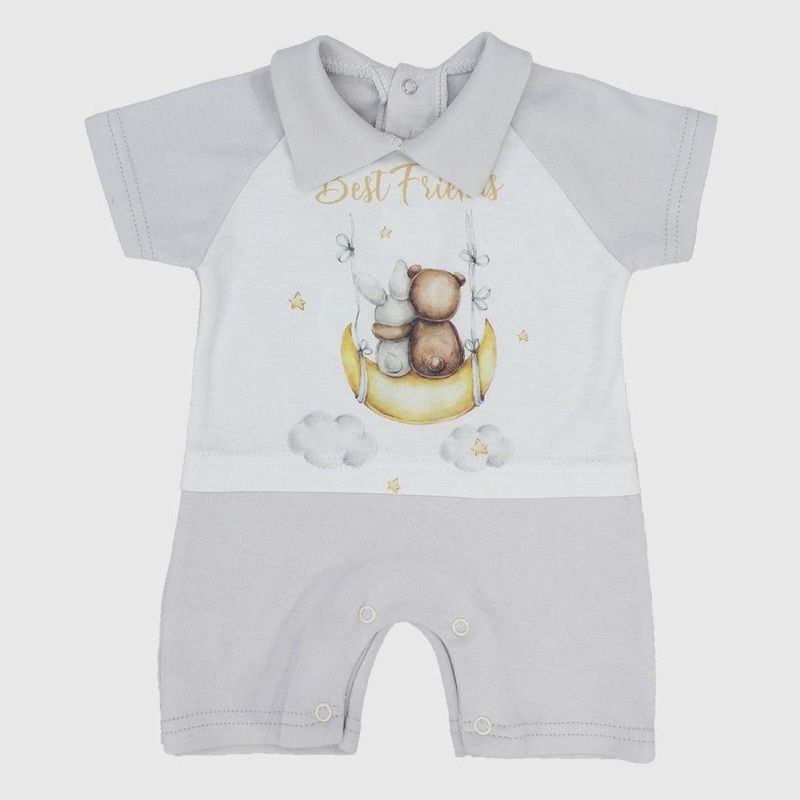 “Best Friends” Short-Sleeved Romper
