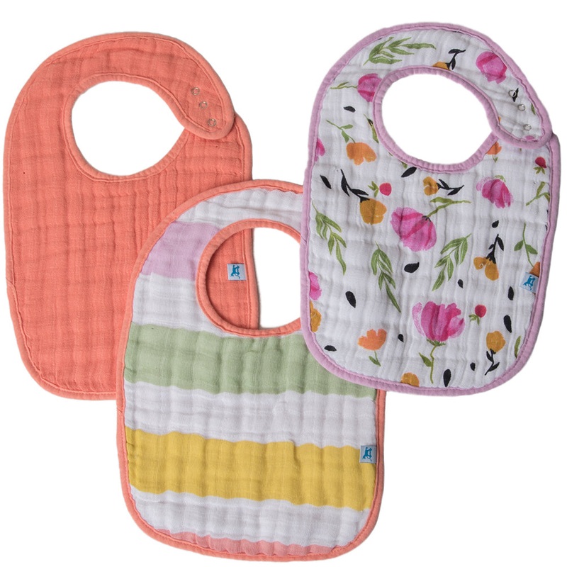 Little Unicorn Cotton Classic Bib 3-Pack – Cabana Stripe