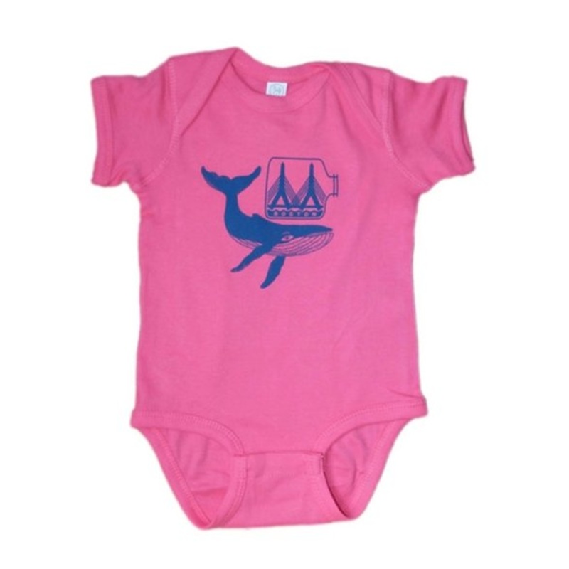 Sidetrack Products Boston Whale Onesie – Hot Pink