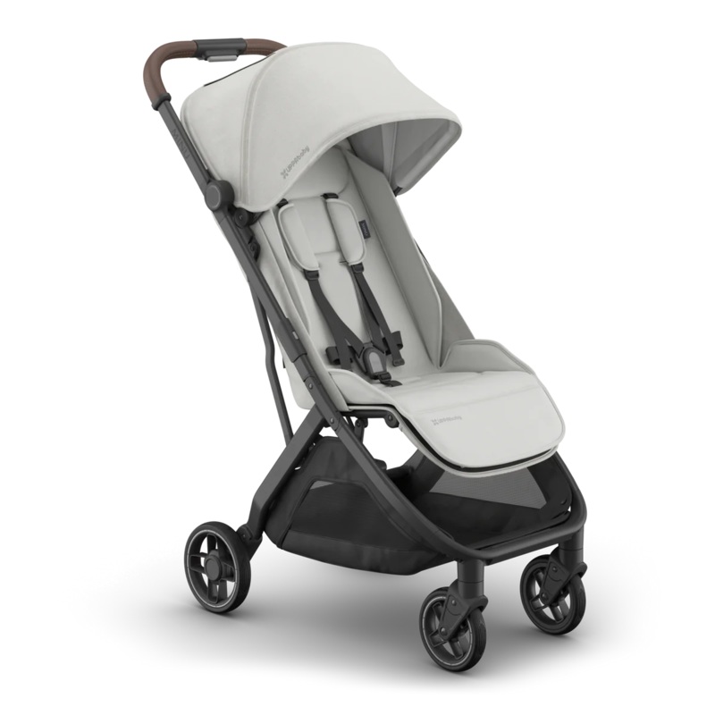 UPPAbaby Minu V3 Stroller – Savannah (Pearl/Gray Mlange/Carbon Frame/Chestnut Leather)