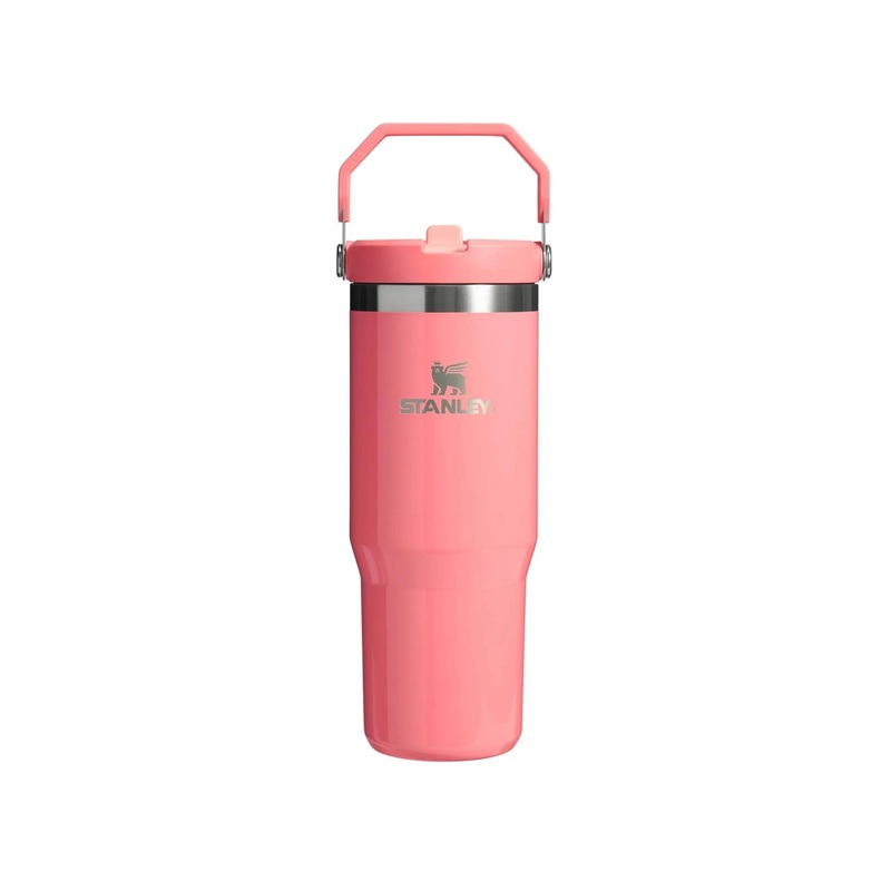 30 oz Stainless Steel IceFlow Flip Straw Tumbler- Coral