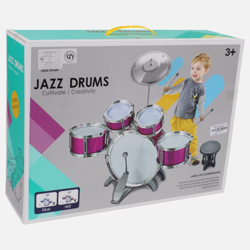 5-Piece Jazz Drum Set  Fuchsia