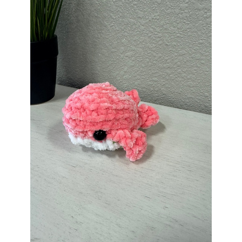 Crochet Mini Pink Whale