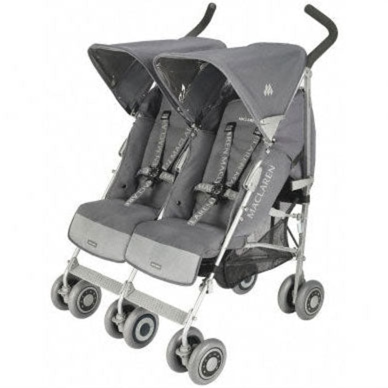 Maclaren 2010 Twin Techno Charcoal with Charcoal Frame