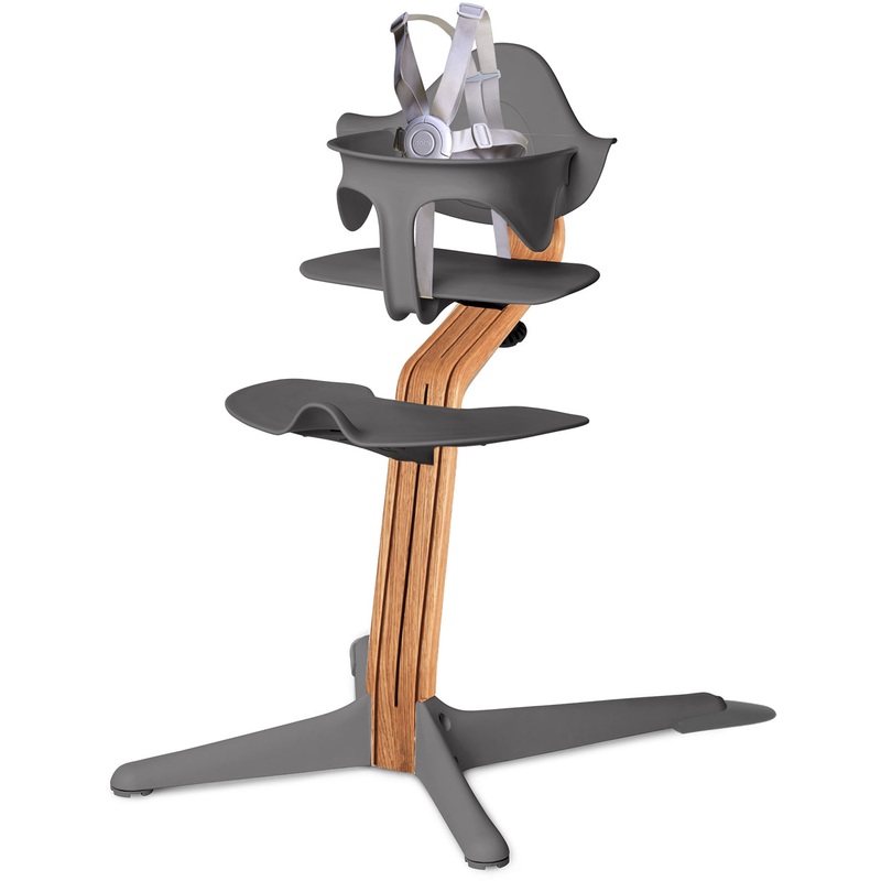 Nomi Highchair – Gray/Natural Oak