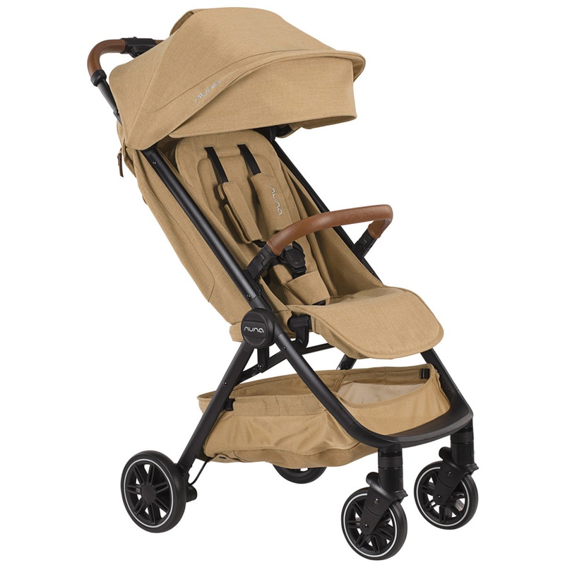 Nuna TRVL Self-Folding Compact Stroller – Camel