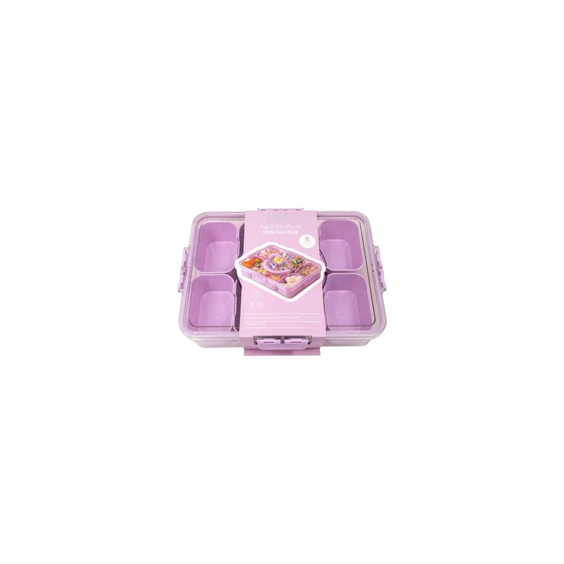 Sparkle Snack Box Food Storage Container Purple