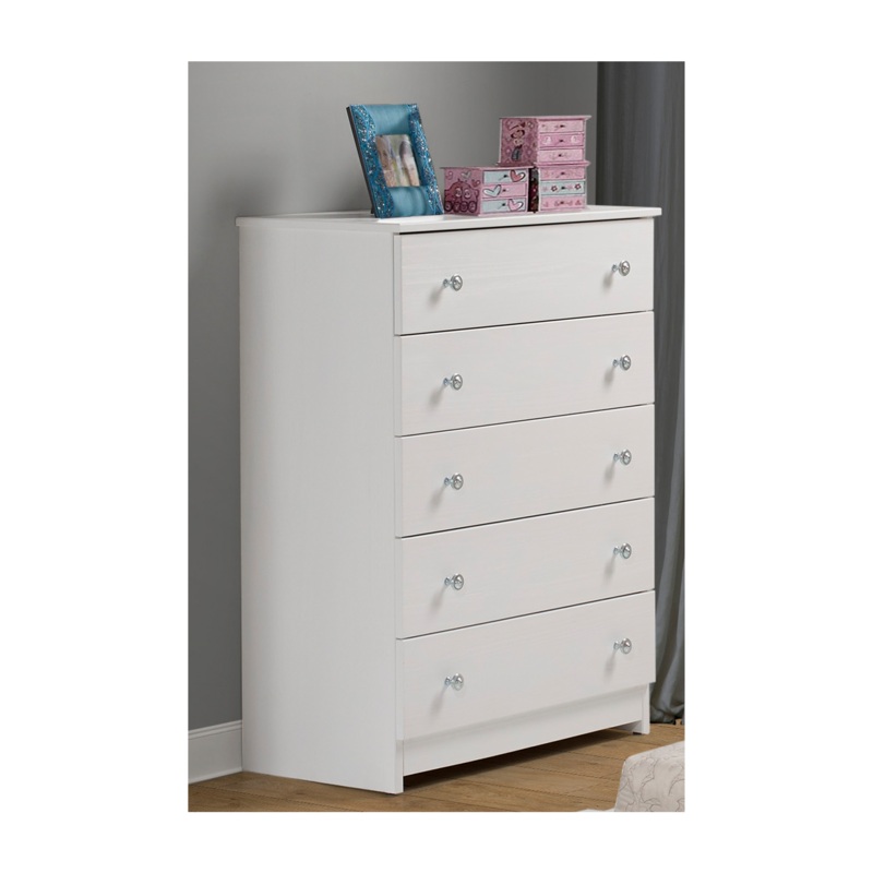Wire Brushed 5 Drawer Chest
