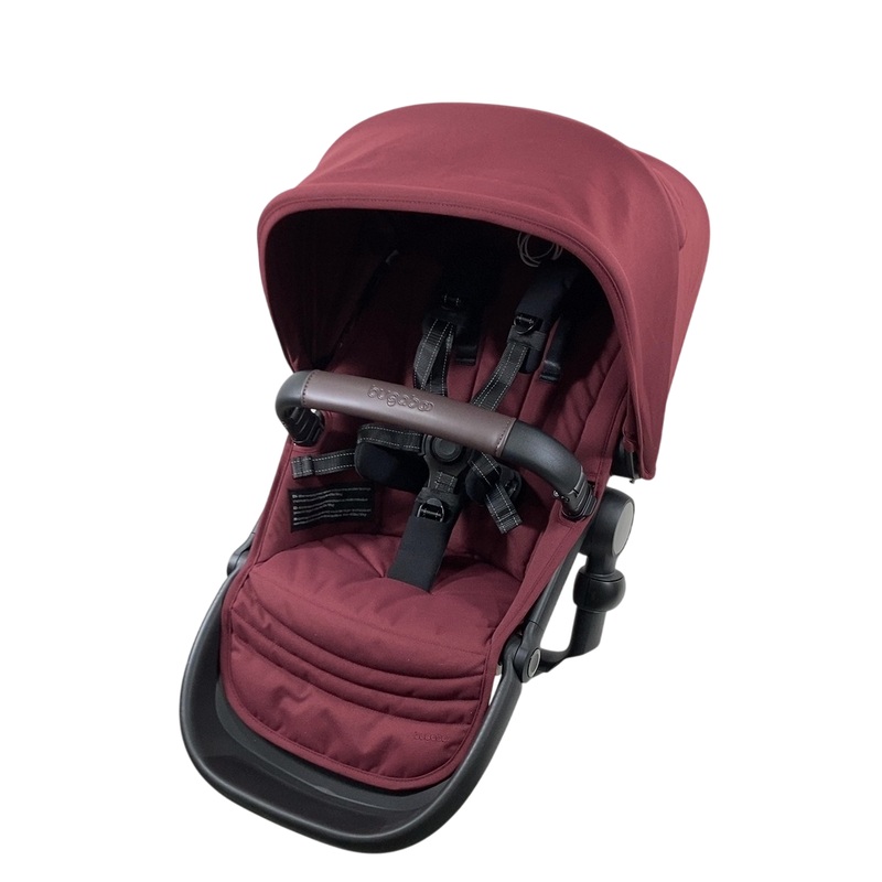 Bugaboo Kangaroo Sibling Seat, Black, Dark Cherry Red, Dark Cherry Red