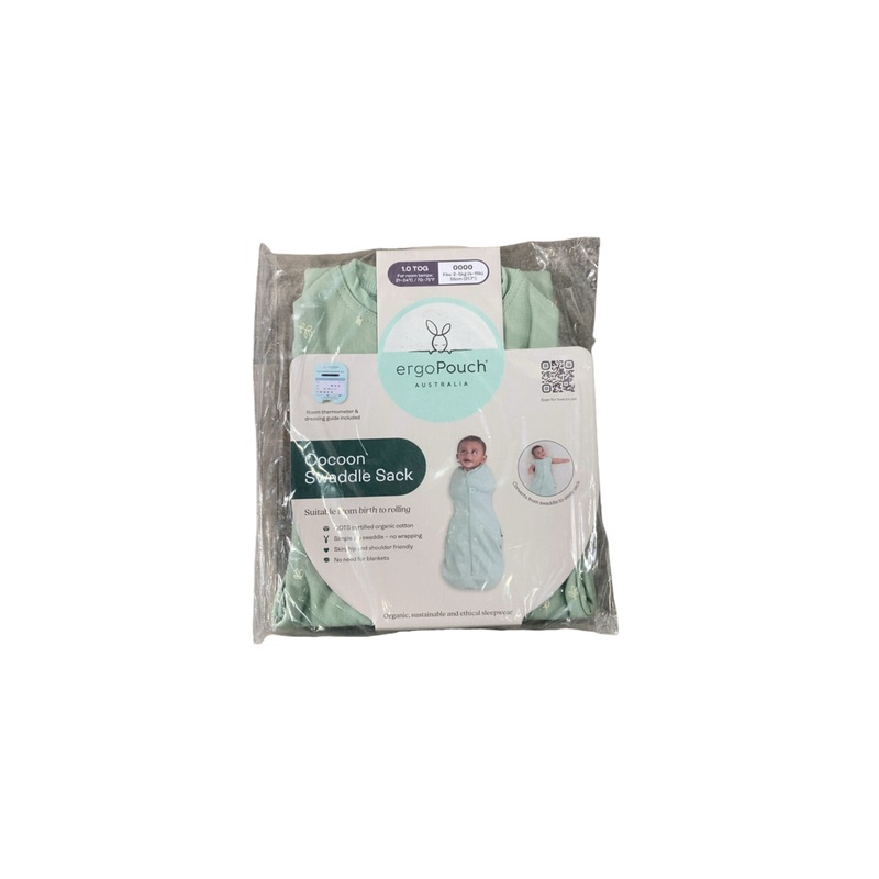 ErgoPouch Cocoon Swaddle Bag, Sage, 1.0 TOG, 0000