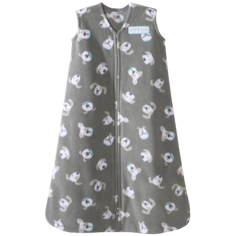 HALO SleepSack Wearable Blanket, Micro-Fleece, Gray Pooch, Small