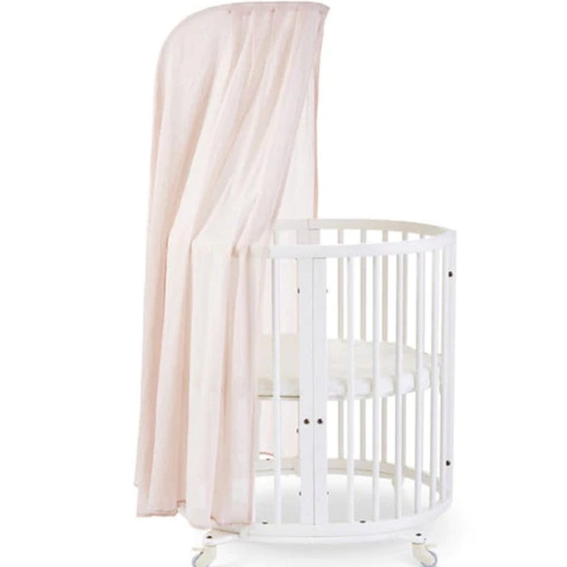 Stokke Sleepi Canopy by Pehr, Blush – Dreamy Crib Canopy for Sleepi Mini & Crib/Bed – Available in Numerous Colors – Oeko-Tex Standard 100