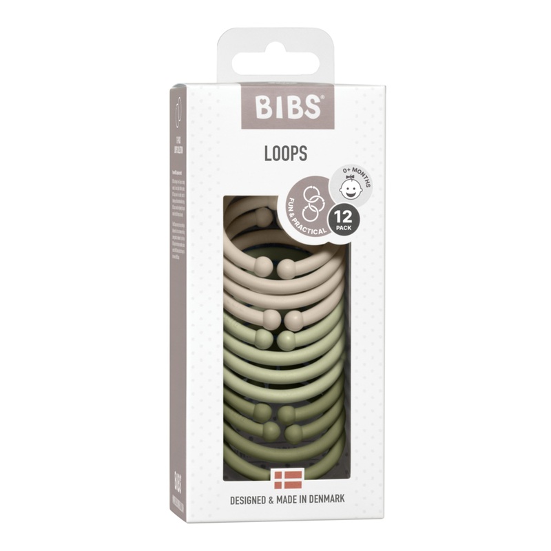 Bibs Loops – Vanilla / Sage / Olive