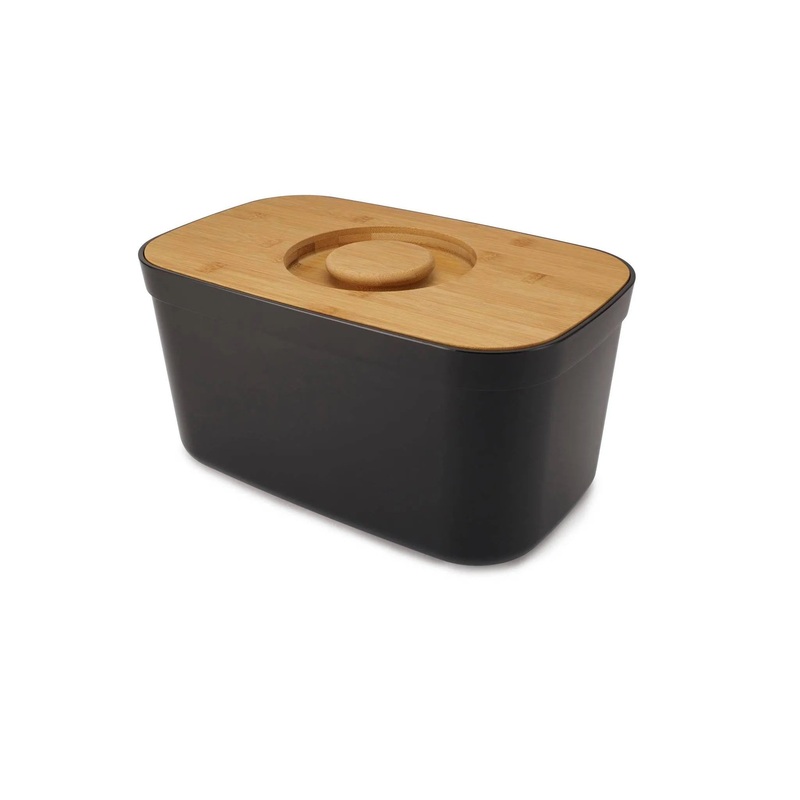 Bread Bin with Bamboo Cutting Board Lid