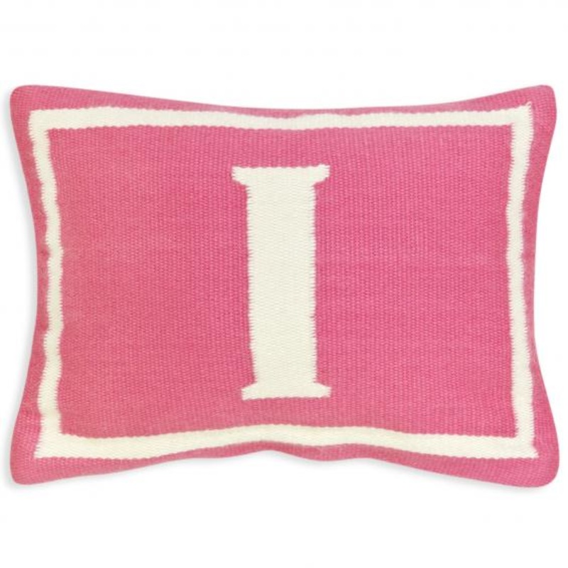 Jonathan Adler Junior Letter I Pillow in Pink