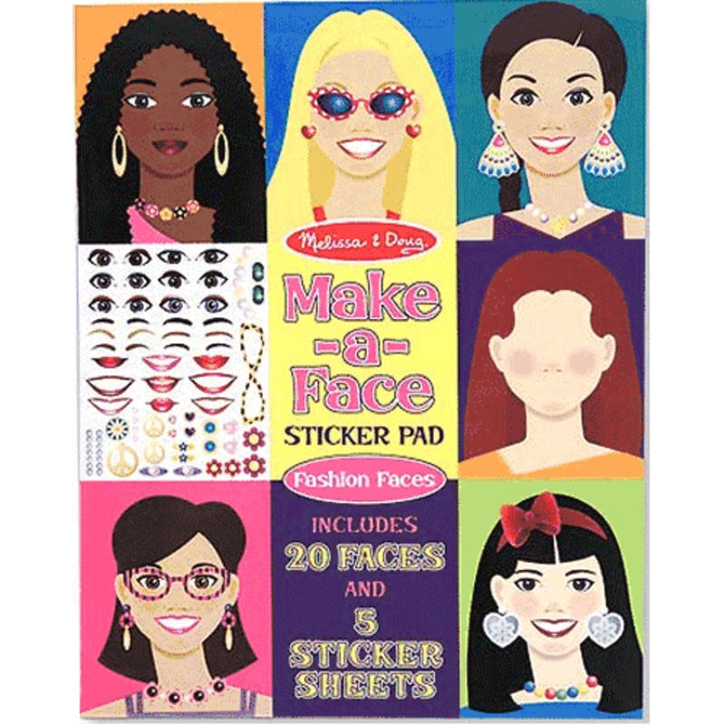 Melissa & Doug Make-A-Face Sticker Pad
