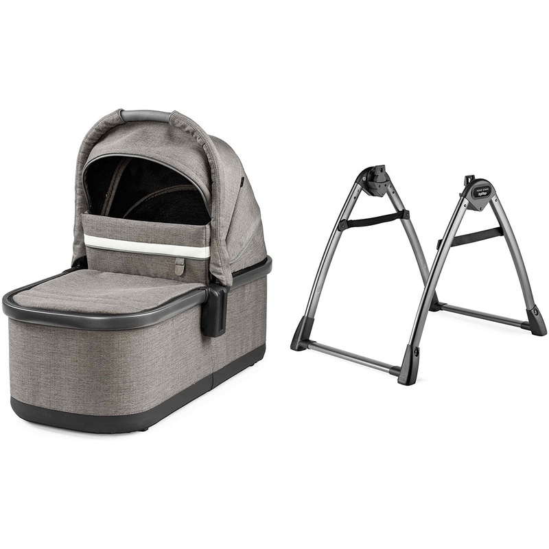 Peg Perego OPEN BOX Bassinet With Home Stand – City Grey