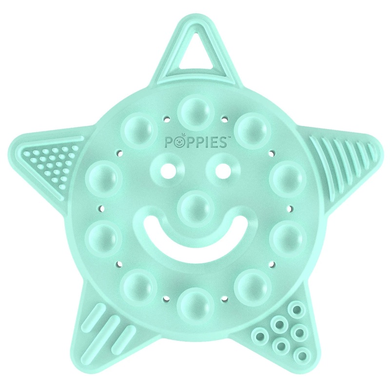 Poppies SMILEY the Star Teether – Mint Green