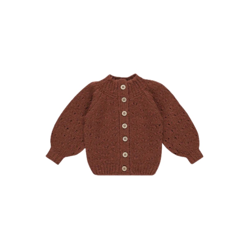 Rylee + Cru Tulip Cardigan – Brick