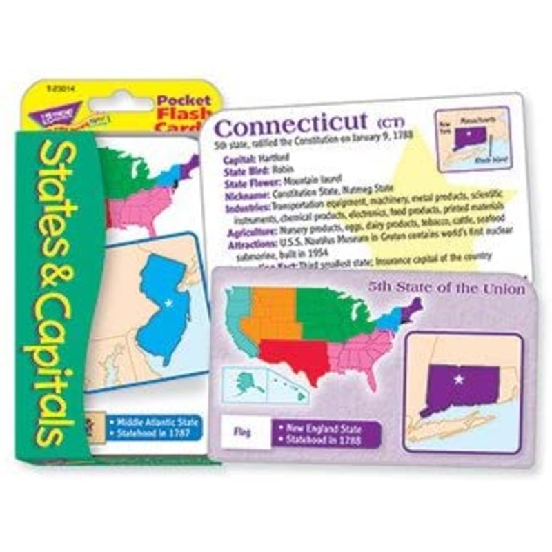 States and Capitals Flash Cards