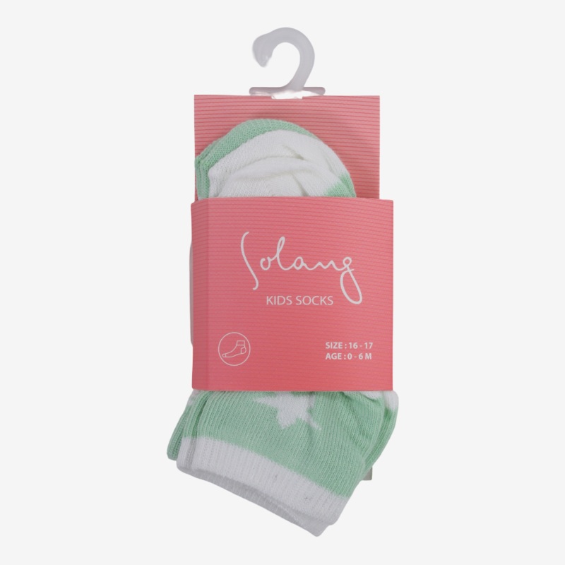 Unisex Baby Cotton Socks – Multicolor with Stars Print