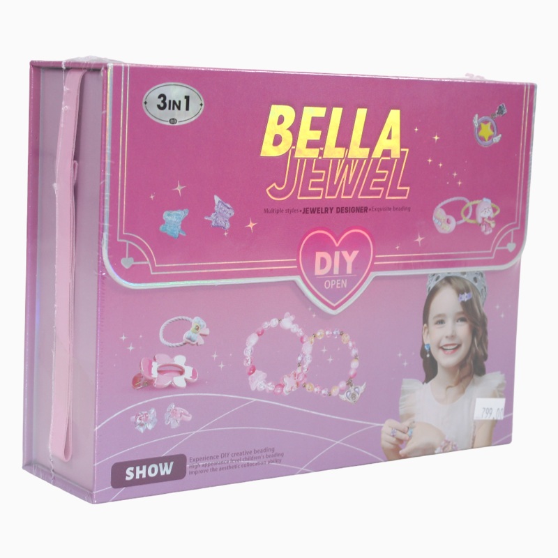 Bella Jewelry Bead Set Bag  With Long Strap