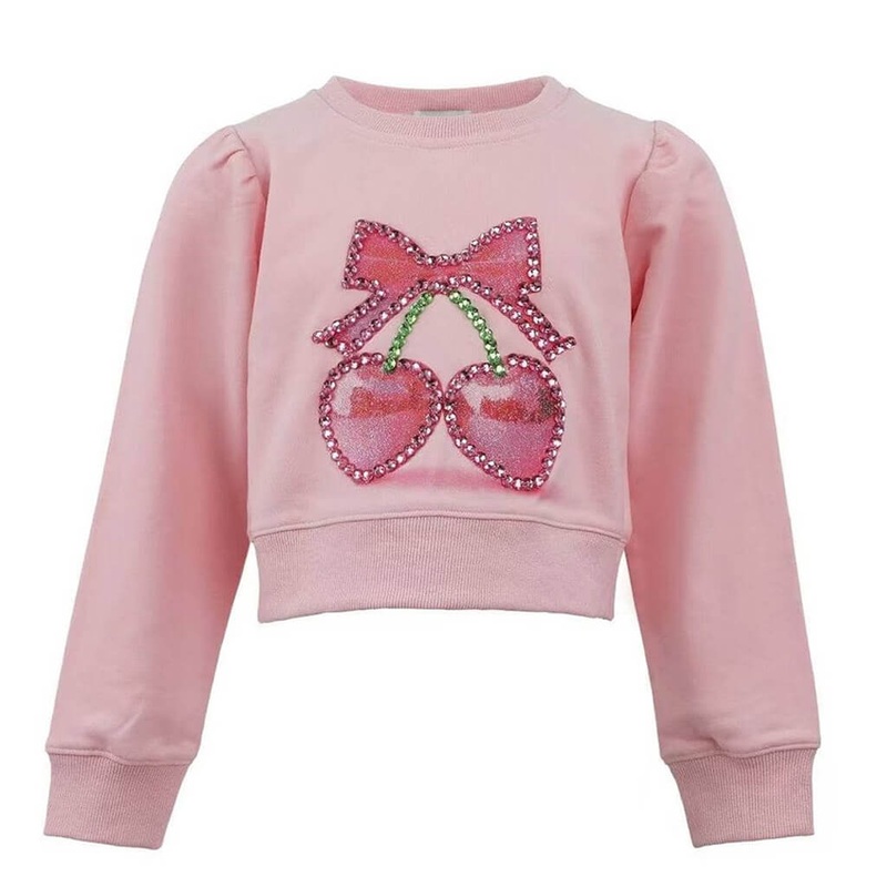 Crystal Cherry Bow Sweater