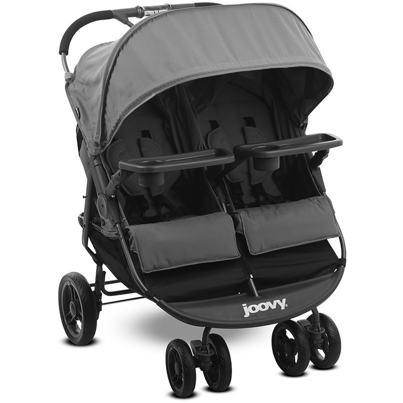 Joovy Scooter X2 Double Stroller with Tray – Charcoal