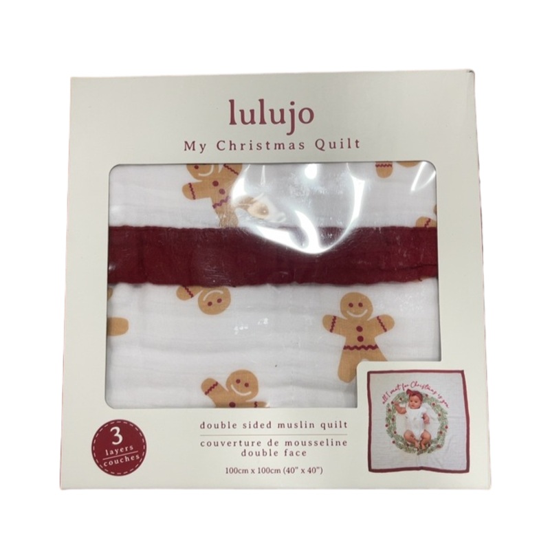 Lulujo Cotton Muslin Christmas Quilt