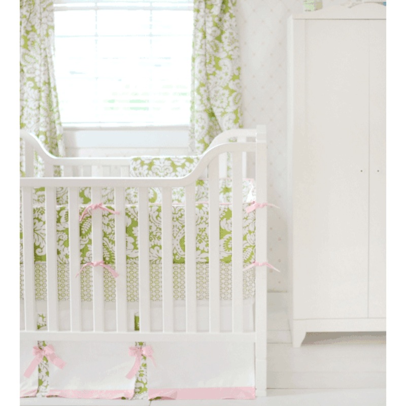 New Arrivals Bloom in Apple 4 Piece Crib Bedding Set