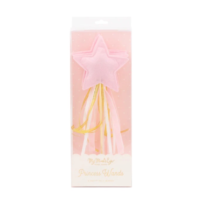 Princess Puffy Felt Wand Set