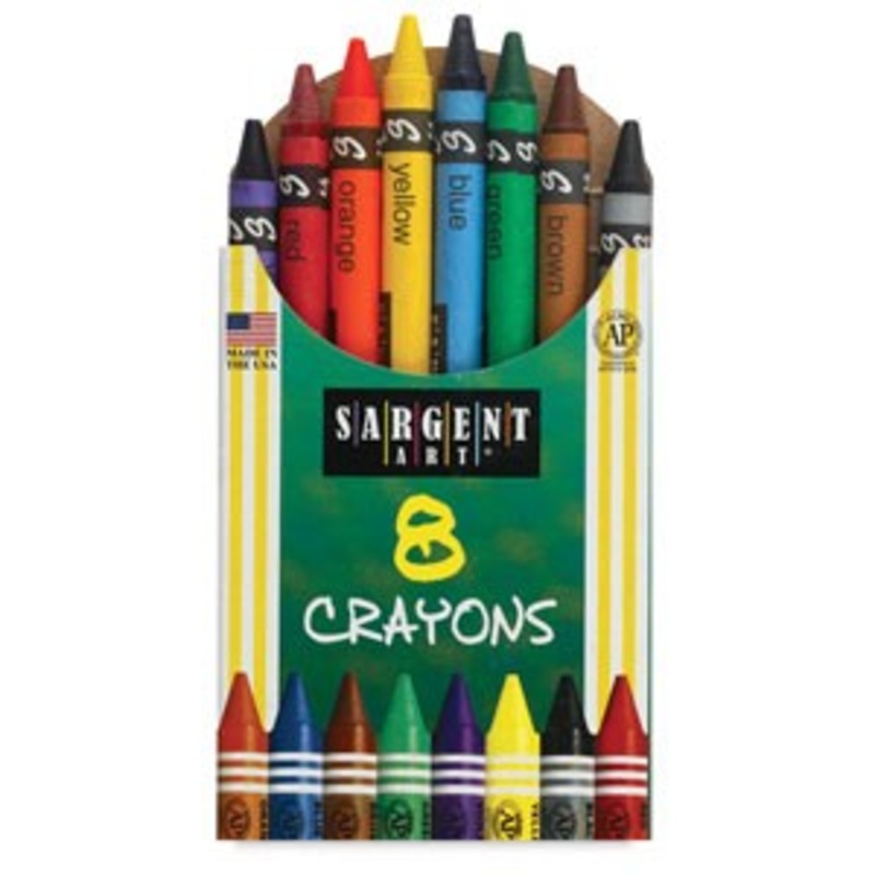 Sargent Art Regular Crayons (8 count)