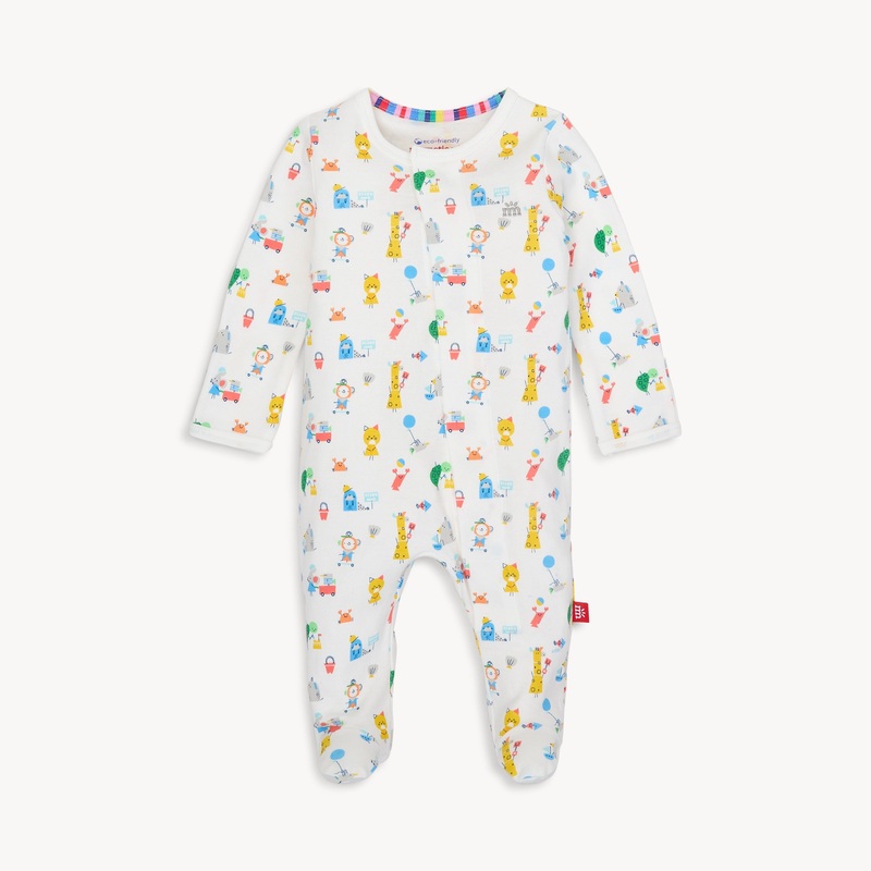 Seaside Sand Squad Organic Cotton Magnetic Footie