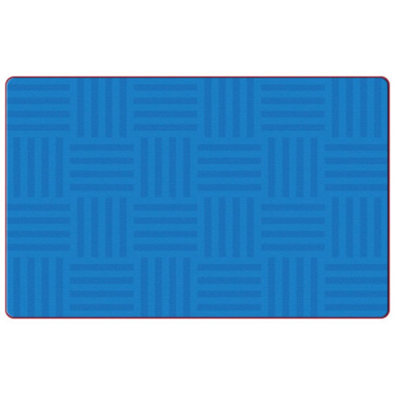 Tone-on-Tone Solids Carpet, Hash Tag Design, 10’6″ x 13’2″ Rectangle, Blue