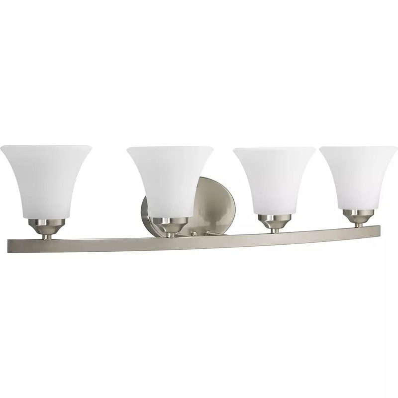 Adorn 4-Light Bath & Vanity, 100 W, Brushed Nickel