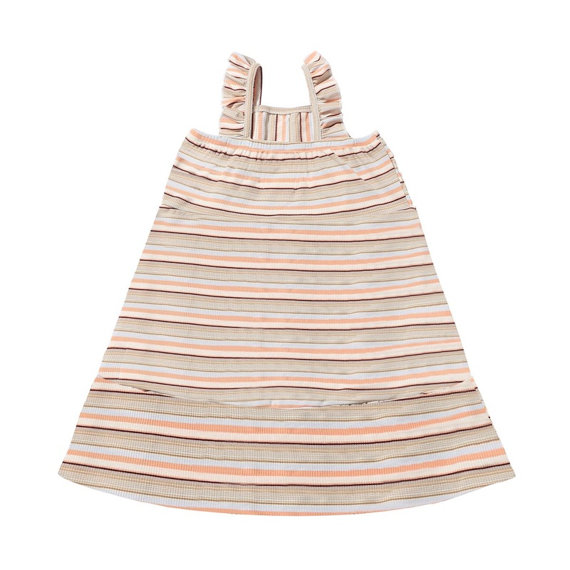 Ameera Dress – Natural Retro Stripe