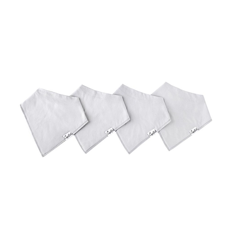 Bandana Bib Set (4 Pack) – Gray Basics