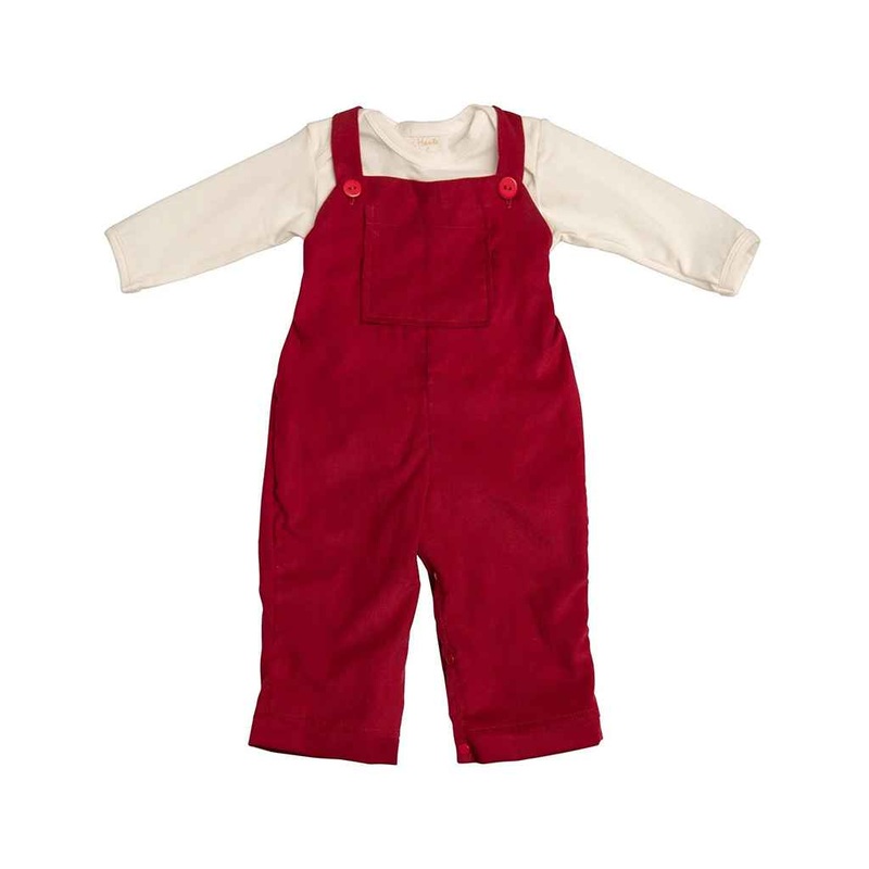 Blessed & Thankful Red Boy Suspender Set