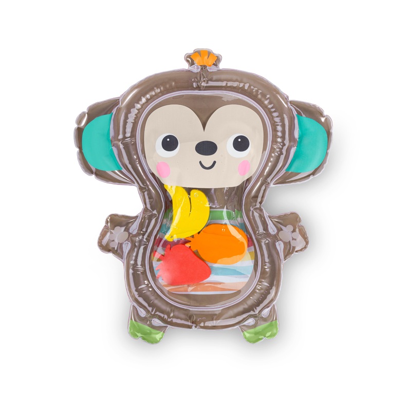 Bright Starts Hungry Monkey Tummy Time Water Mat, Newborn+