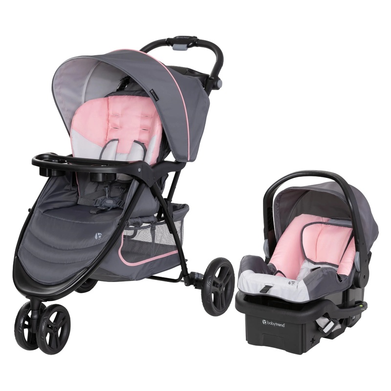 EZ Ride Travel System Stroller – Pink Flamingo