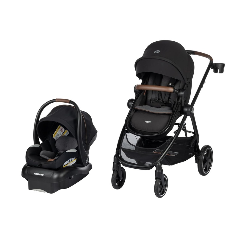 Maxi-Cosi Zelia2 Luxe Travel System, New Hope Black, 2024