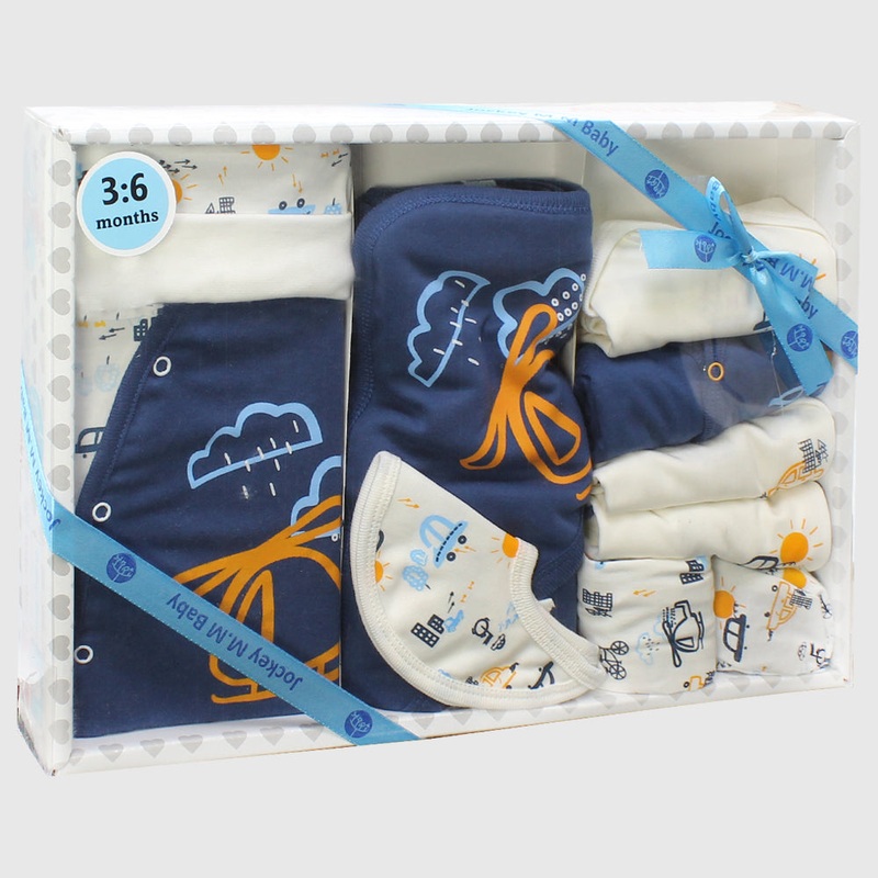 Navyish 10-Piece Baby Layette Set