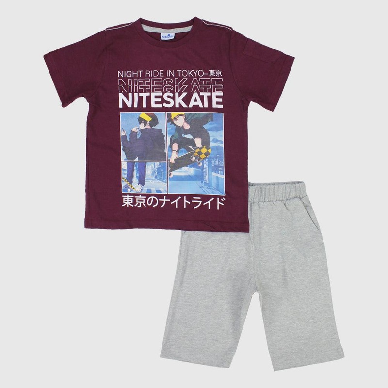 “Niteskate” Short-Sleeved Pajama